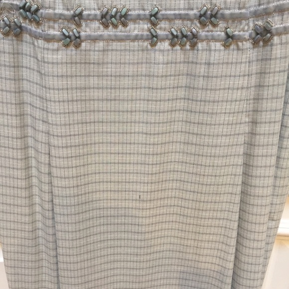 Beaded Badgley Mischka plaid midi dress - Picture 6 of 7